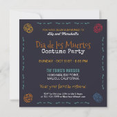 Colorful Dia de los Muertos Party | Uitnodiging (Achterkant)