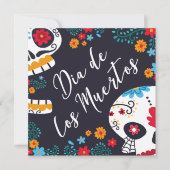 Colorful Dia de los Muertos Party | Uitnodiging (Voorkant)