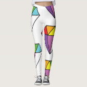 Colorful Diamond Cute Drawing Leggings (Voorkant)