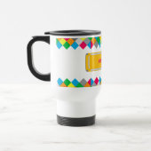 Colorful Diamond Frame Bus Driver Travel Mug Reisbeker (Links)
