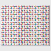 Colorful Diamond Geometric Pattern Cadeaupapier (Vlak)