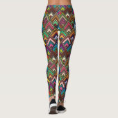 Colorful Diamond Geometric Pattern Leggings (Achterkant)