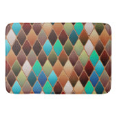 Colorful Diamond Pattern Badmat (Voorkant)