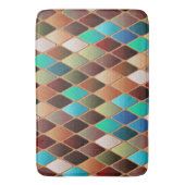 Colorful Diamond Pattern Badmat (Voorkant Verticaal)