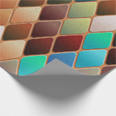 Colorful Diamond Pattern Cadeaupapier (Hoek)