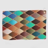 Colorful Diamond Pattern Golfhanddoek (Horizontaal)