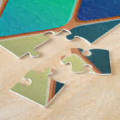 Colorful Diamond Pattern Legpuzzel (Zijkant)