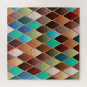 Colorful Diamond Pattern Legpuzzel (Horizontaal)