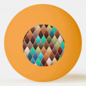 Colorful Diamond Pattern Pingpongbal (Voorkant)