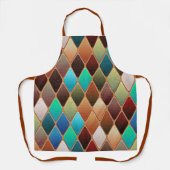 Colorful Diamond Pattern Schort (Voorkant)