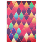 Colorful Diamonds-patroon Klembord (Achterkant)