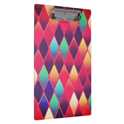 Colorful Diamonds-patroon Klembord (Rechts)