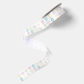 Colorful Diamonds Pattern Ribbon Satijnen Lint (Achterkant)