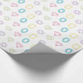 Colorful Diamonds Pattern Wrapping Paper Cadeaupapier (Hoek)