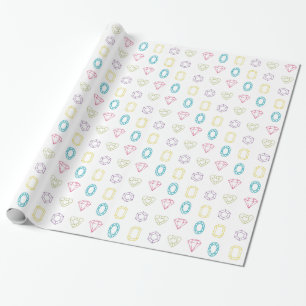 Colorful Diamonds Pattern Wrapping Paper Cadeaupapier