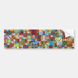Colorful Dice Bumpersticker