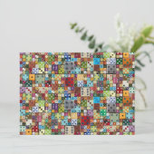 Colorful Dice Bunco Invite Kaart (Staand voorkant)