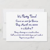 Colorful Dice Bunco Invite Kaart (Achterkant)