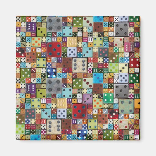 Colorful Dice Magneet (Voorkant)