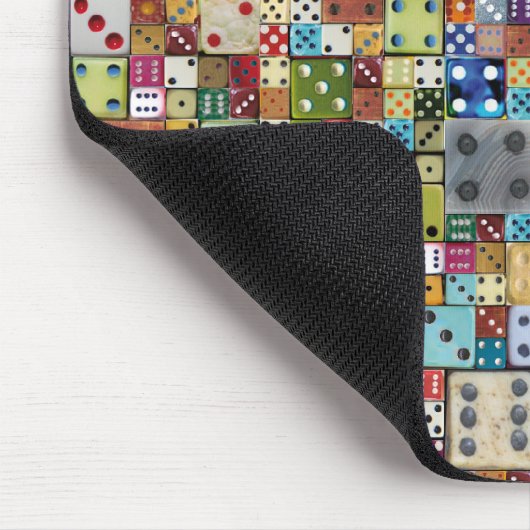 Colorful Dice Muismat (Hoek)