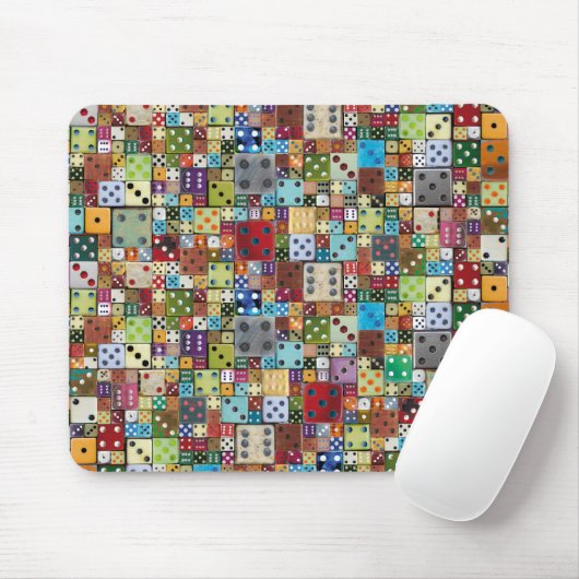 Colorful Dice Muismat (Met muis)