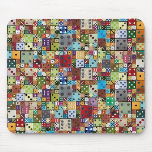 Colorful Dice Muismat (Voorkant)