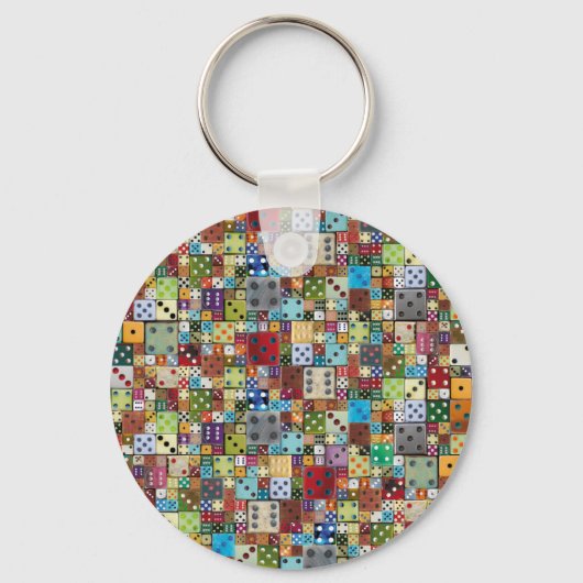Colorful Dice Sleutelhanger (Voorkant)