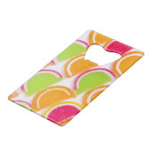 Colorful Different Jelly Snoep Creditkaart Flessenopener (Voorkant Gekanteld)