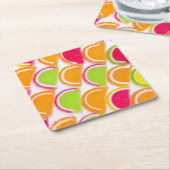 Colorful Different Jelly Snoep Kartonnen Onderzetters (Schuin)