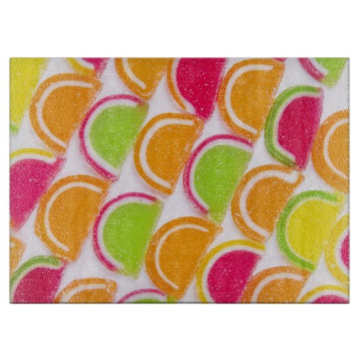 Colorful Different Jelly Snoep Snijplank (Voorkant)