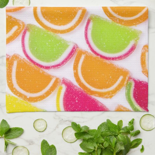 Colorful Different Jelly Snoep Theedoek (Gevouwen)