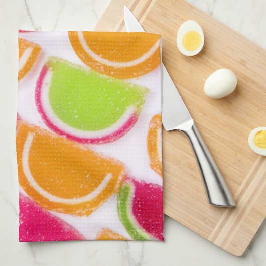 Colorful Different Jelly Snoep Theedoek (Quarter Fold)