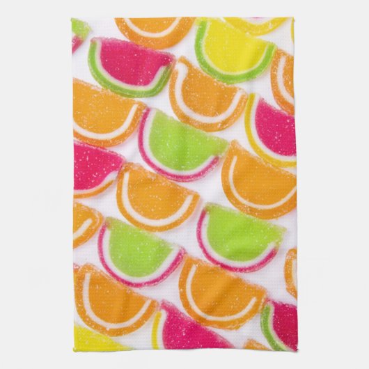 Colorful Different Jelly Snoep Theedoek (Verticaal)