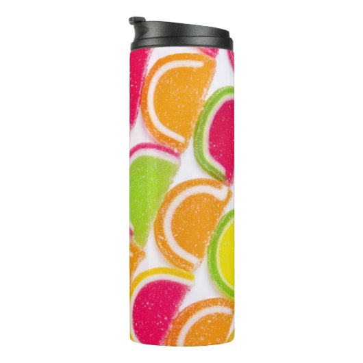 Colorful Different Jelly Snoep Thermosbeker (Geroteerd rechts)