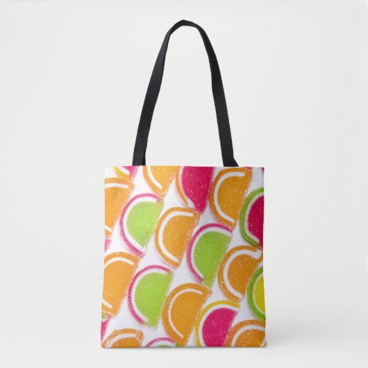 Colorful Different Jelly Snoep Tote Bag (Voorkant)