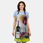 Colorful Digital Art bij wijnproeven Schort (Gedragen)