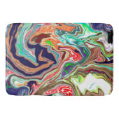 Colorful Digital Marble Abstract Moderne Art Badmat (Voorkant)