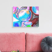 Colorful Digital Modern Abstracte Art Canvas Afdruk (Insitu (Woonkamer))