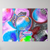 Colorful Digital Modern Abstracte Art Poster (Voorkant)