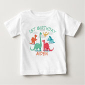 Colorful Dinosaur Birthday Name (Voorkant)