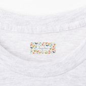 Colorful dinosaur cartoon cute pattern white name  labels (Aangebracht)