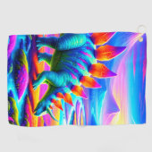 Colorful Dinosaur Golfhanddoek (Horizontaal)