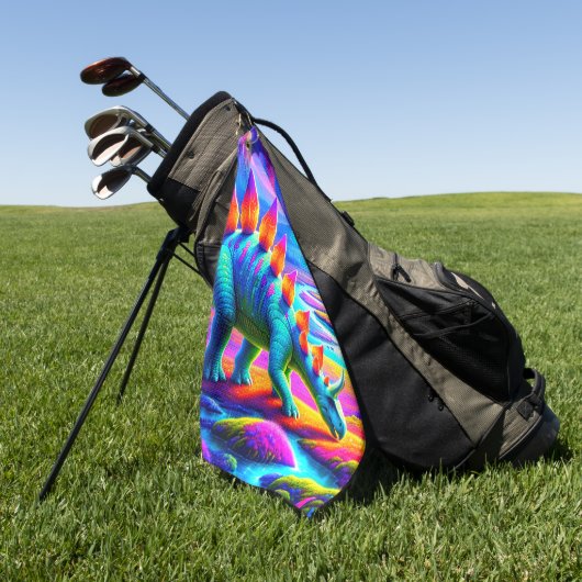Colorful Dinosaur Golfhanddoek (Groen)
