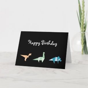 Colorful Dinosaur Kinder Happy Birthday Kaart