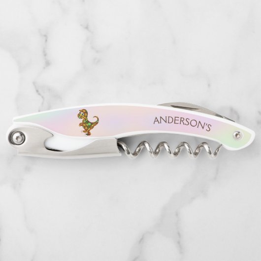 Colorful Dinosaur Kurkentrekker (Voorkant)