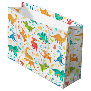 Colorful Dinosaur Pary Groot Cadeauzakje