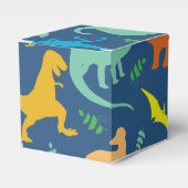 Colorful Dinosaur Pattern Bedankdoosjes (Voorkant Zijde)