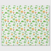 Colorful Dinosaur Pattern Cadeaupapier (Vlak)