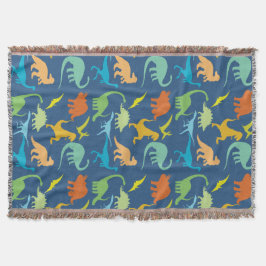 Colorful Dinosaur Pattern Deken