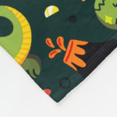 Colorful Dinosaur Pattern Fleece Deken (Hoek)